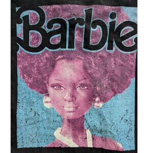 Mattel 2019 Black Barbie Afro Black Short Sleeve T Shirt